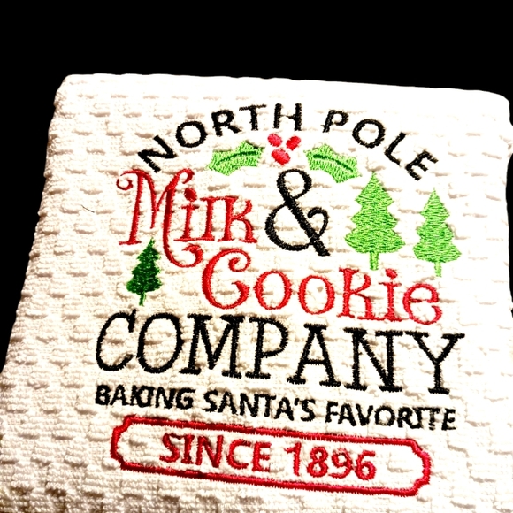 Embroidered Waffle Towel - Picture 1 of 2